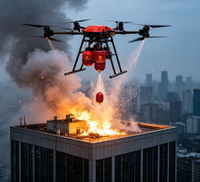 TENYU TECH UAV Bombe Extinctrice pour Drone – Extincteur Automatique à Poudre Sèche Monté sur Drone, Boule Extinctrice OEM Personnalisée