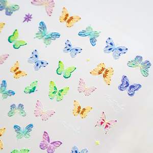 2025 New 5D Laser Emed Decorations Hollow Nail 3D <b>Butterfly</b> <b>Stickers</b> - Product Image 2