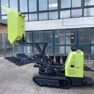 Capacité de chargement de 1200kg Mini Dumper sur chenilles pour la construction de ferme Buggy de boue Nouveau camion à benne basculante en béton - Product Image 5