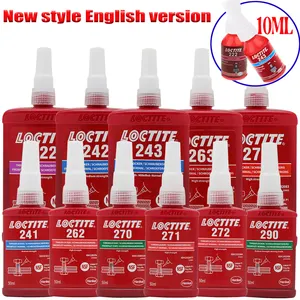 Loctiter 222 241 242 243 262 263 270 275 277 272 290 English Version Anaerobic Glue Threadlocker Medium Strength Blue Screw Glue