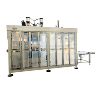 Voedselveilige automatische in-line servo snijmachine voor plastic fruitbakjes, voedselcontainers en thermoforming verpakkingslijnen
