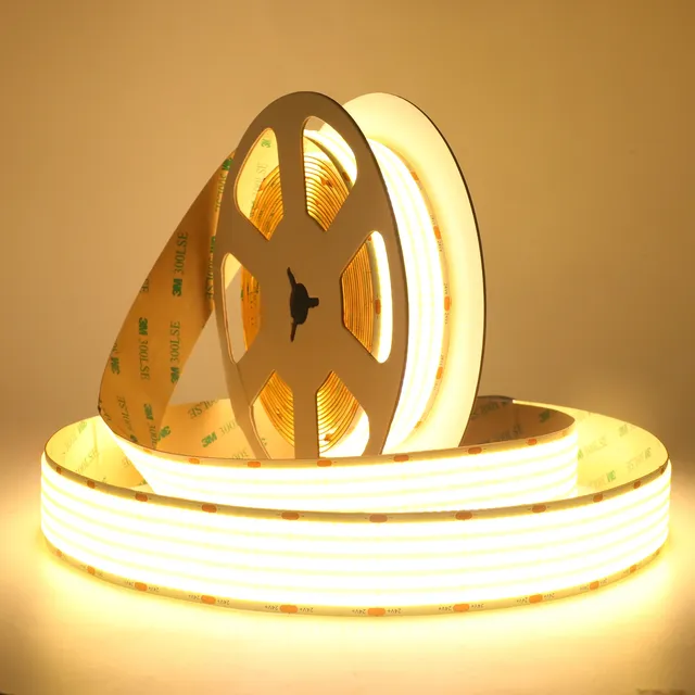 Cob Led Strip Light 24v Free Cut COB Flexible for Ceiling High Cri Lights Cob Led Strip 5 Row Led Strip