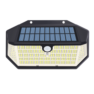 Luces Solares LED para Pared Exterior, Impermeables IP65, con Sensor de Movimiento, Certificación ROHS y CE, 266 LED, Seguridad para Jardín, Batería Incluida, 3 Modos, Inalámbricas - Product Image 1