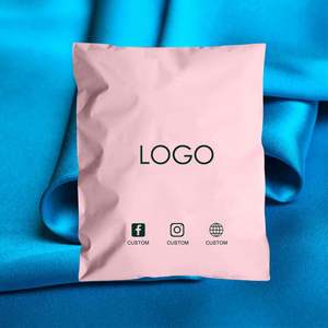 Custom Logo Printed Eco-Friendly Poly Shipping Mailer Pink Envelopes Waterproof Biodegradable Recyclable Courier Bags <b>Shoes</b> Fur - Product Image 1