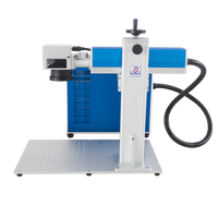 Mesin Pengukir Laser Mini DINKUM Grosir Tipe Terpisah Auto Focus Fiber Laser Marking Machine 0.001mm Akurasi Tinggi Berpendingin Udara
