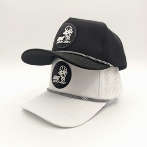 Casquette de golf tactique d'extérieur à 5 panneaux avec patch en cuir personnalisé, faible MOQ, OEM, tissu résistant à l'eau, vêtements de sport durables et performants - Product Image 2