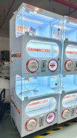 Máquina Expendedora de Juguetes en Cápsulas Gacha Gachapon Automática de Doble Plataforma, Económica, Operada con Monedas, para Juguetes de 100-120 mm, Marca WANGERBAO
