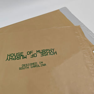 Enveloppes d'expédition en polyéthylène recyclables à fond carré, personnalisées, à adhésif puissant, pour supermarchés, imprimées en sérigraphie, vente en gros - Product Image 3