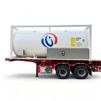 Réservoir ISO de gaz argon liquide de qualité électronique 6N avec une capacité de 21000 L, code de réservoir T75, approvisionnement mondial disponible