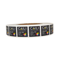 Rouleaux d'étiquettes personnalisées découpées à la forme (rondes et rectangulaires) avec logo de marque, autocollants adhésifs imperméables pour emballages de bouteilles cosmétiques et vente au détail