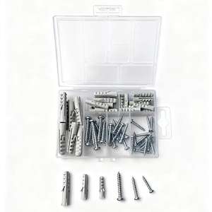 66 pièces Kit d'ancres et goujons de fixation pour cloisons sèches, plaques murales creuses et carreaux, avec goujons en nylon et <span class=keywords><strong>vis</strong></span> à percussion - Product Image 4