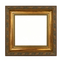 Cadre en bois massif de style baroque de luxe, 100 mm de large, moulure artistique, finition antique argentée et dorée, qualité muséale pour grande peinture sur toile 5140