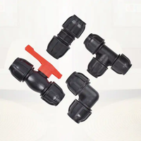 Vente en gros Raccord de tuyau PE-HD 20-110mm Pn16 Raccord de compression PP Raccord 602 Plomberie Raccord PE-HD