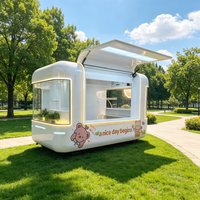 Camion de cuisine mobile OEM personnalisé en acier inoxydable durable et étanche pour la restauration rapide et les services de collations