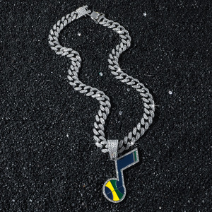 Hot Selling Musical Note shape Shaped Geometric Pendant Necklace Personalized Hiphop Style Men's Necklaces Fashion Jewelry - Product Image 2