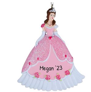 Tienda de Navidad Personalizada Hada princesa personaje Adornos navideños. Hermoso cuento de hadas <span class=keywords><strong>Cenicienta</strong></span> niña niños decoración brillante - Product Image 3