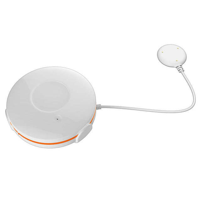 Modern Plastic Smart Home Water Flow Sensor with Overflow Detection Built-In Battery Wireless App Control & Phone Alert
