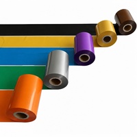 Film PET Kuning Tahan Aus 60mm X 300m Kompatibel TSC TTP-244 Pro untuk Dekorasi Pernikahan MOQ Rendah Kualitas Terbaik Harga Terbaik