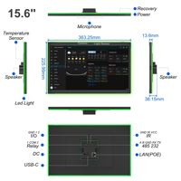 Tablette HMI tactile murale 15,6 pouces Android 14 RK3576S avec hub domotique intelligent Matter Thread POE et ports RJ45 RS485 I/O