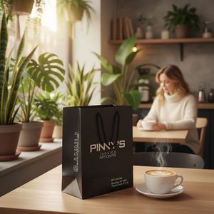 White Cardboard Art Paper Shopping Bag Customized Logo Offset Printing Custom Color Hand Length Handle for Shoes Clothing - Product Image 4