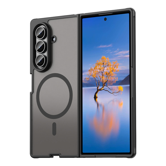 Shockproof Magnetic Mobile Phone Case for Samsung for Galaxy Z Fold 7 Matte Transparent Foldable Phone case