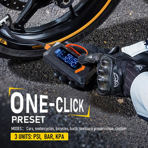 Mini compresseur d'air portable sans fil 150 PSI avec batterie au lithium 6000 mAh pour gonflage de pneus de voiture, moto et vélo - Product Image 4