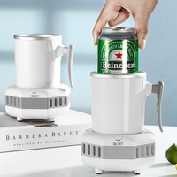 Gobelet à refroidissement rapide 450 ml, écologique, électronique, portable, en aluminium, pour refroidir rapidement la bière
