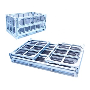 Gran capacidad recipiente de almacenamiento de malla jaula de alambre galvanizado cajas de mudanza - Product Image 6