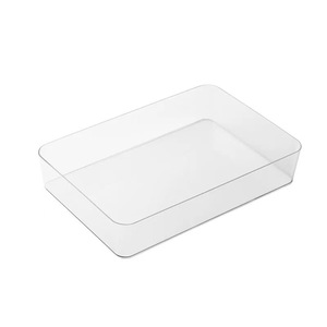 Acrylic <b>Drawer</b> Organizer With Compartments Transparent Thickened <b>Plastic</b> For Home Dormitory <b>Storage</b> - Product Image 2