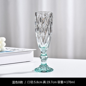 Coupe à vin en diamant Colonne romaine vintage Gobelet en relief Verres à <span class=keywords><strong>champagne</strong></span> à l'ancienne - Product Image 5