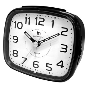 Reloj Despertador Analógico de Cuarzo JM LINE, Negro, 9.8X8.5X4.8CM - Product Image 1