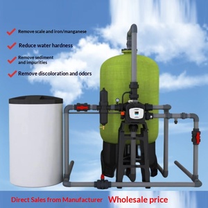 Addolcitore d'Acqua, Attrezzatura per Trattamento Acque, Filtro con Sabbia di Quarzo, Carbone Attivo, Resina, Fibra di Vetro, Ferro e Manganese - Product Image 2