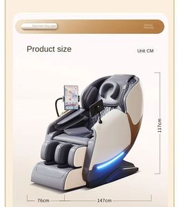 Fauteuil de massage corporel complet 3D de luxe OEM, zéro gravité, compression d'air, musique Bluetooth, usage domestique, 120W, 110-240V, modèle MRT-658 - Product Image 5