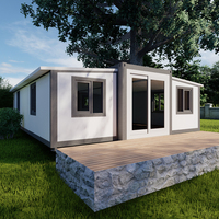 Maison préfabriquée modulaire extensible de 30 pieds personnalisée maison familiale mobile maison conteneur d'expansion double face