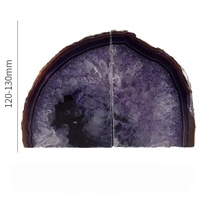 Serre-livres de luxe en agate naturelle, support de livres en pierre de cristal bleu, décoration pour la maison, le bureau et la bibliothèque, fabricant OEM ODM