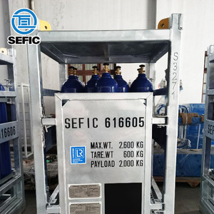 Estante de almacenamiento de cilindro de gas industrial de cilindro de gas galvanizado en caliente 3*4 4*4 5*5 8*8 unidades - Product Image 5