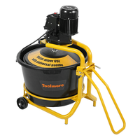 Station de mélange portable de haute qualité, seau en plastique de 65 L, station de mélange manuelle pour peinture, mortier, mélangeur à ciment à pales
