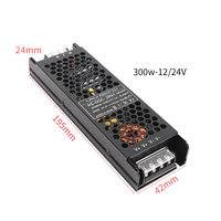 Alimentation LED AC-DC en aluminium HUARON HRL, câblage simple, installation facile, sortie 60W-400W pour diverses applications extérieures et intérieures