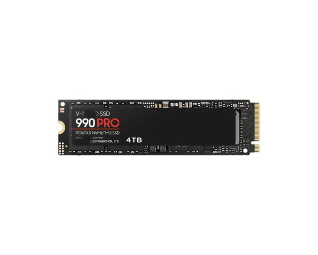 New 990 PRO 4TB PCIe 4.0 NVMe M.2 SSD Internal Gaming Desktop SSD with 7450MB/s Read & 6900MB/s Write Speed Aluminum Alloy Shell