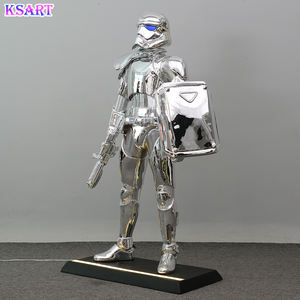 Di lusso moderno di grandi arti astratte scultura in resina statua decorazione per la casa di guerra a grandezza naturale in resina artigianato - Product Image 4