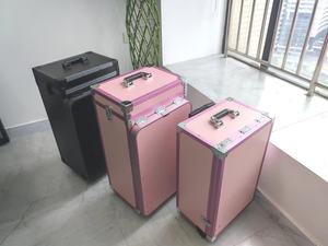 C Carro de salón de <span class=keywords><strong>uñas</strong></span> con escritorio plegable y silla al aire libre móvil Estación de <span class=keywords><strong>uñas</strong></span> Kit de <span class=keywords><strong>uñas</strong></span> tren vanidad caso - Product Image 2