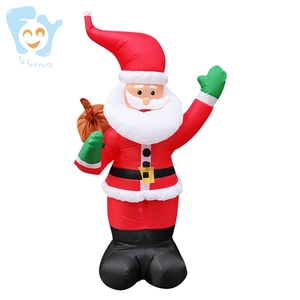 Papá Noel inflable de Navidad, césped interior iluminado, 6 pies - Product Image 2