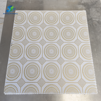 Panneau de plafond en PVC durable 595*1195mm compatible avec grille suspendue en T, 7mm 8mm, pour décoration intérieure de magasins et centres commerciaux, blanc