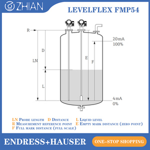 Máy phát mức sóng Radar có hướng dẫn E + H fmp54 endress + hauser cảm biến mức sóng Radar có hướng dẫn fmp54 máy phát mức vi sóng - Product Image 2