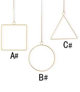 Cadeau de Noël décor à la maison forme géométrique fleur suspendue - Product Image 1