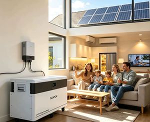 SUNPOK 15KWH Home Energy Storage <b>Battery</b> 51.2V 300ah LiFePo4 <b>Battery</b> <b>48V</b> Touch Screen 15kw Lithium <b>Battery</b> with Wheels - Product Image 1