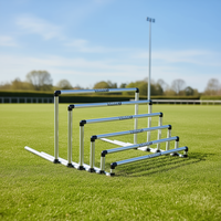 Vallas de obstáculos de aluminio Barret de 32 mm y 50 cm de altura fija para entrenamiento de agilidad