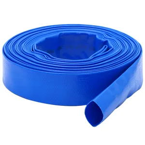 3Dia x 100m 6 bar Backwash Hose for Swimming Pools, Heavy Duty Reinforced Lay Flat Discharge Hose for Water Transfer Application