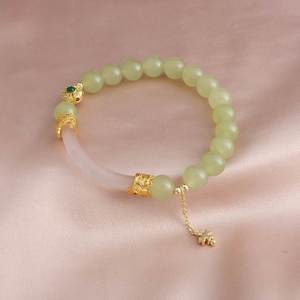 Bracelet tressé ajustable en pierre naturelle, bracelet de guérison en cristal Reiki, bracelets en cristaux pour soulager le stress - Product Image 4