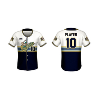 Maillot de baseball personnalisé en gros, 100 % polyester, impression par sublimation, broderie de logo, nom, numéro, uniforme sportif d'équipe